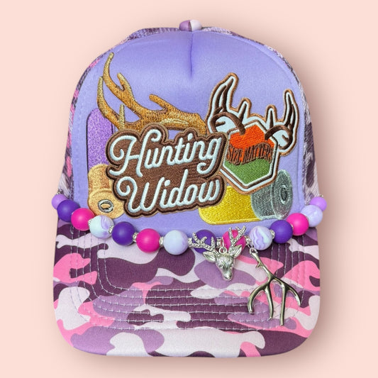 Purple Camo Hunting Widow Cap