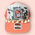 Coral & White Cluck Around & Find Out Caps