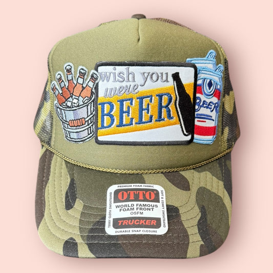 Camo Wish You Were Beer Cap
