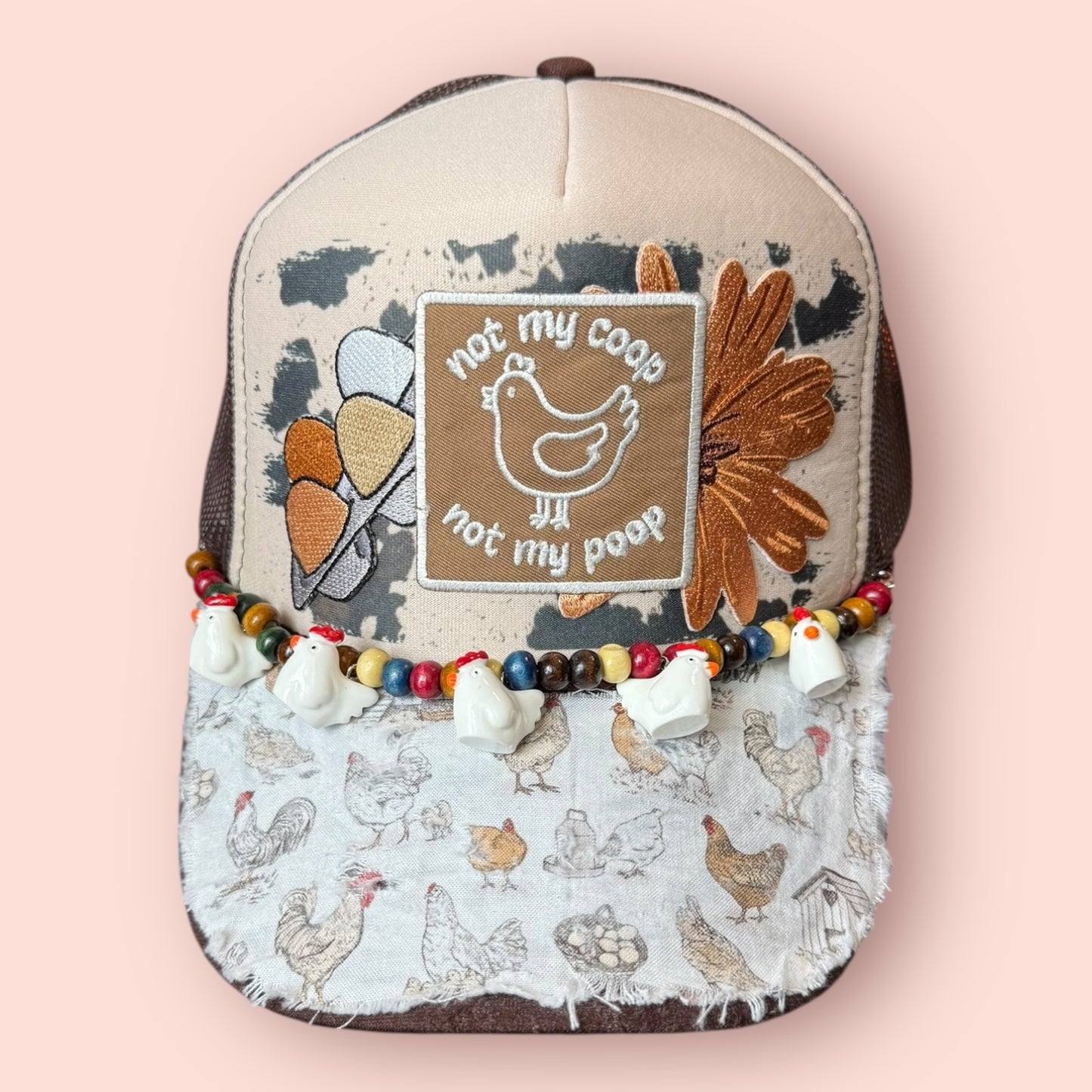 Not my Coop Not my Poop Chicken Cap