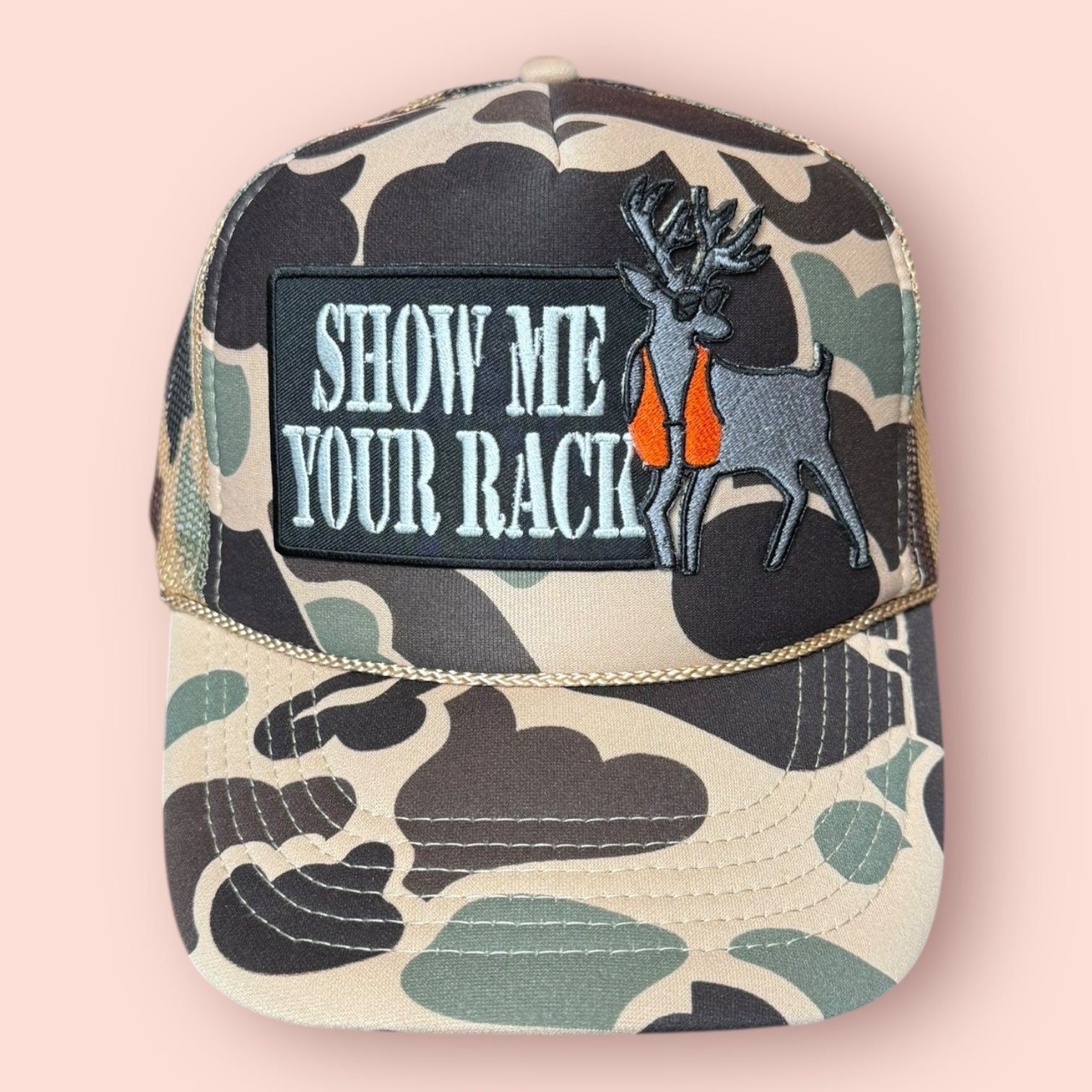 Tan Camo Show Me Your Rack Cap
