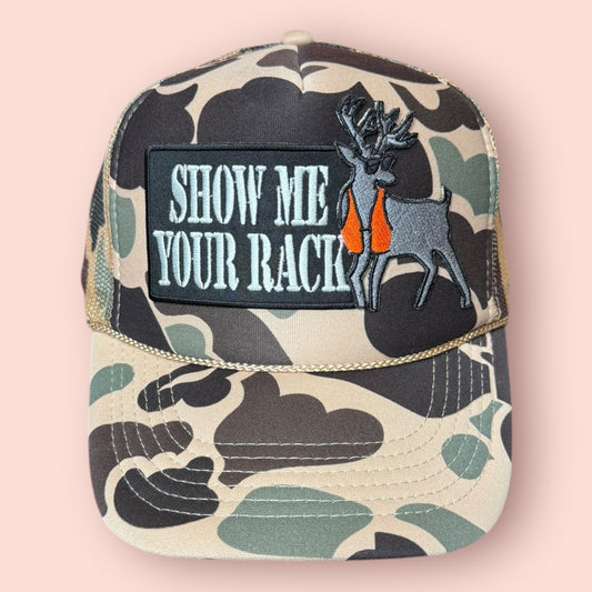 Tan Camo Show Me Your Rack Cap