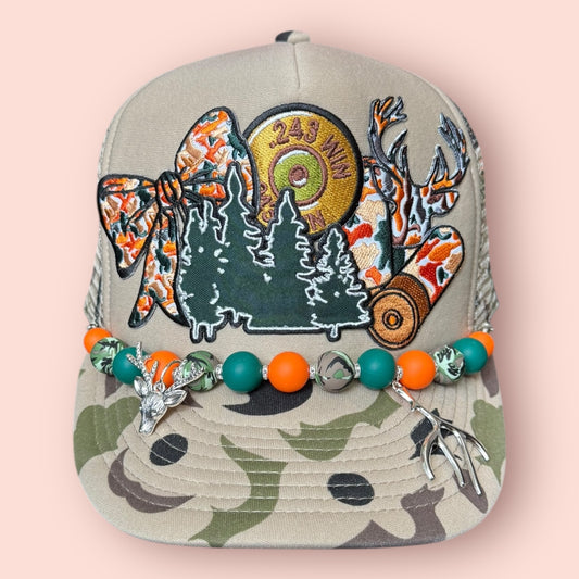 Tan Camo Hunting Scene Cap