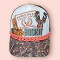 Camo & White Abandoned Hunting Wives Club Cap