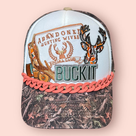 Camo & White Abandoned Hunting Wives Club Cap