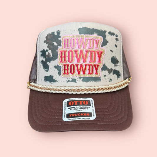 Howdy Cow Print Cap