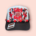 Black, Red & White Touch Down Cap